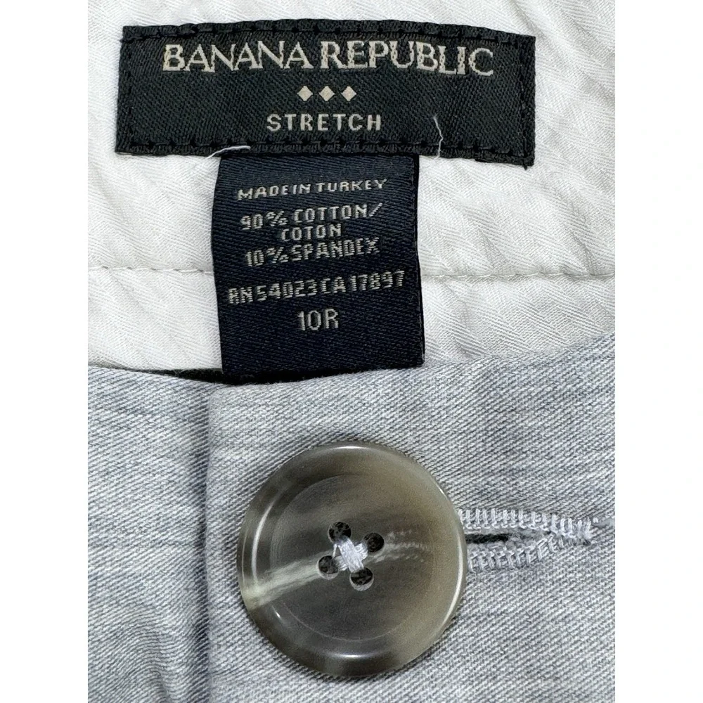 Banana Republic Women Gray Wide Leg Slit Stretch‎ Casual Pants 10R